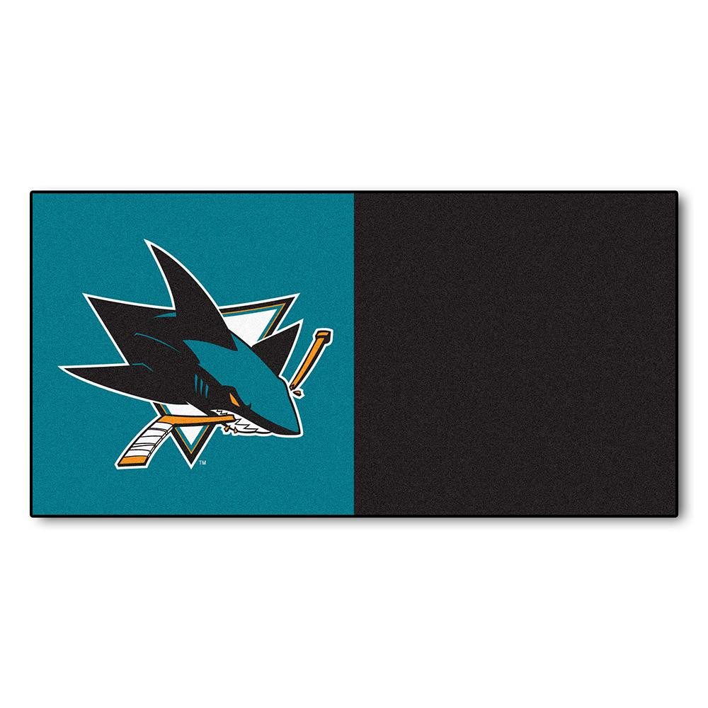 San Jose Sharks NHL Team Logo Carpet Tiles