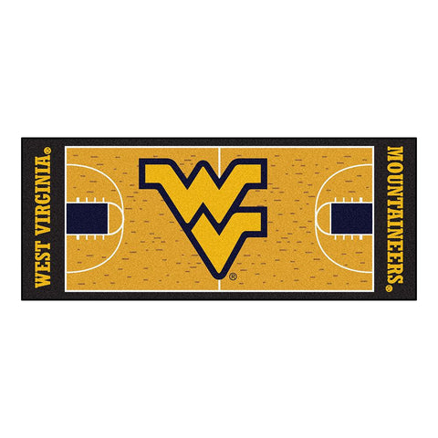 West Virginia Mountaineers NCAA Court Runner (29.5x72)