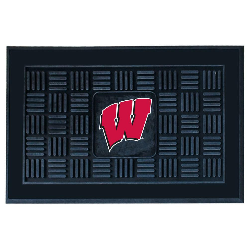 Wisconsin Badgers NCAA Vinyl Doormat (19x30)