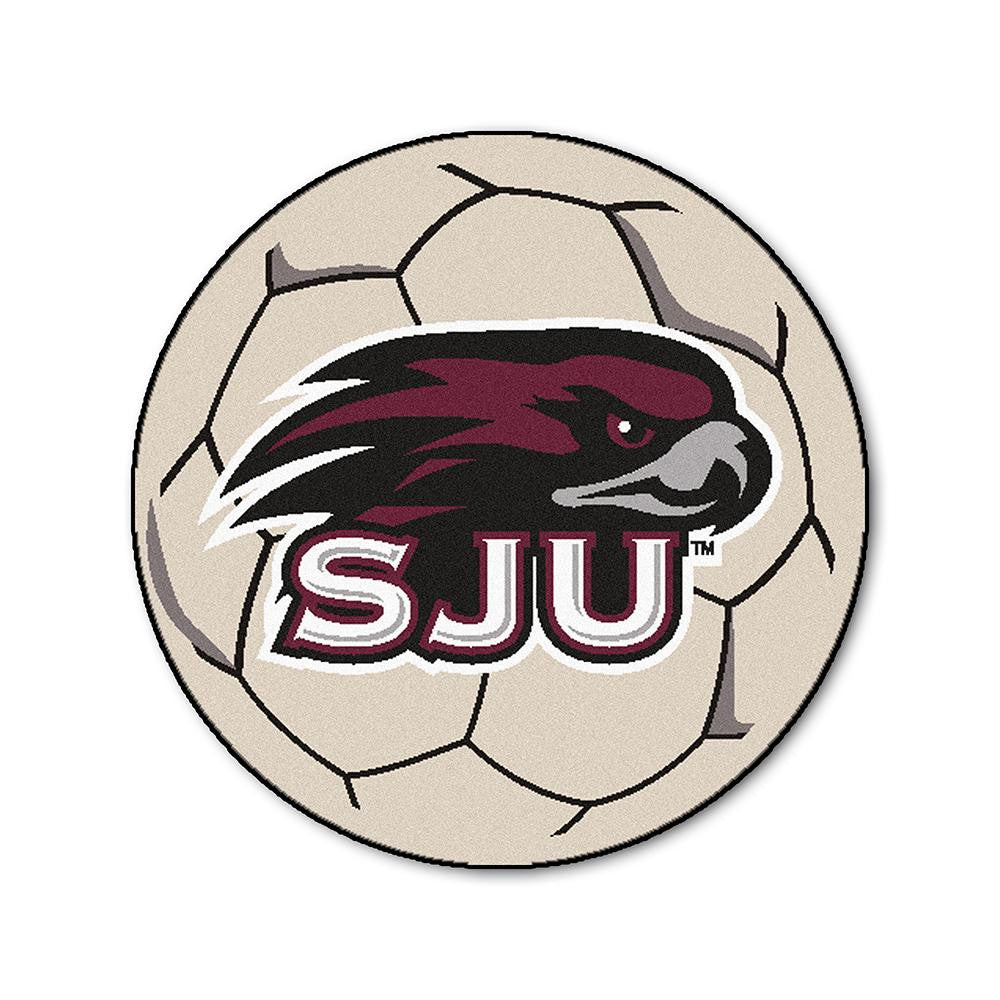 Saint Joseph's Hawks NCAA Soccer Ball Round Floor Mat (29)