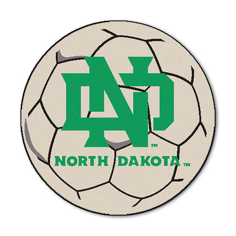 North Dakota Fighting Sioux NCAA Soccer Ball Round Floor Mat (29)