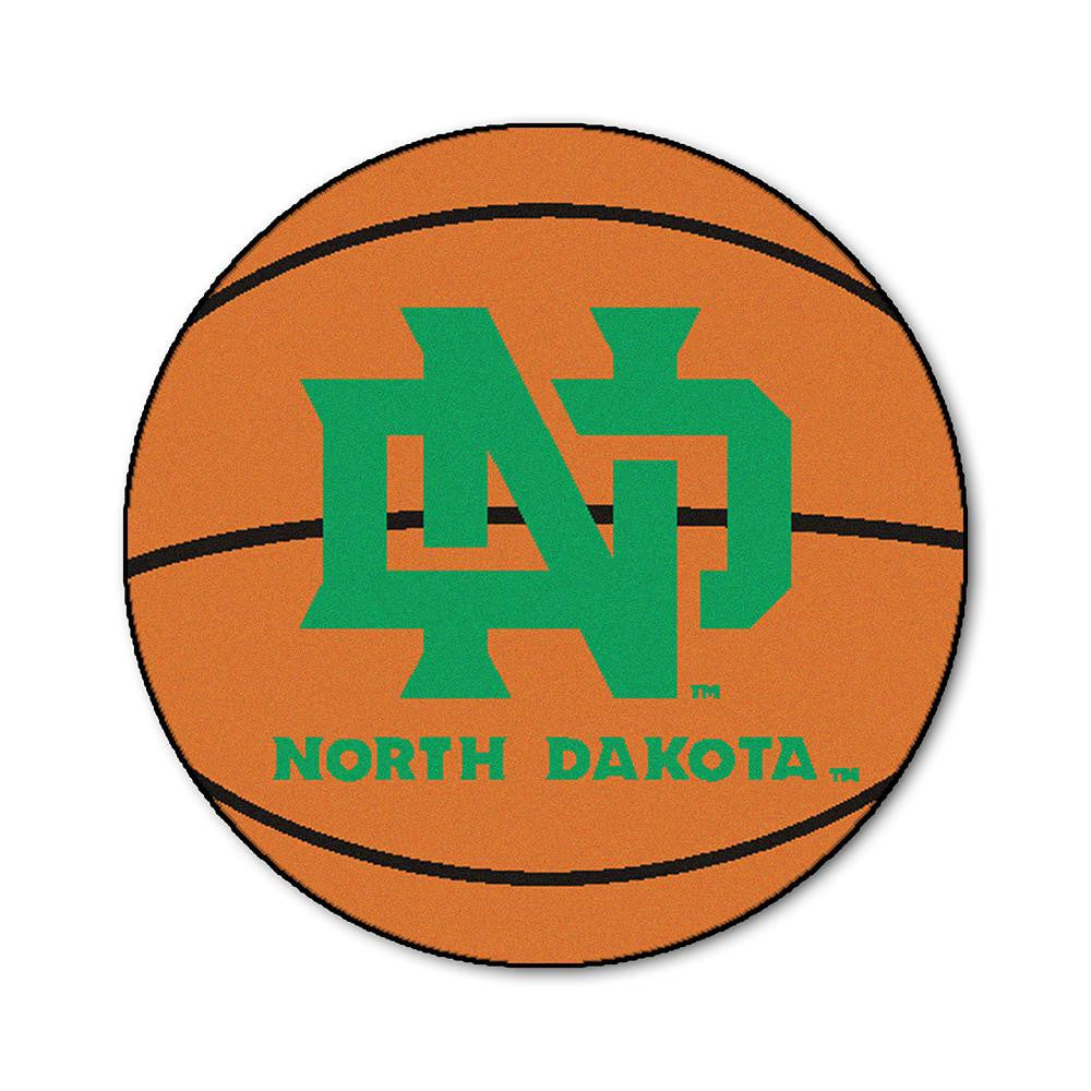 North Dakota Fighting Sioux NCAA Basketball Round Floor Mat (29)