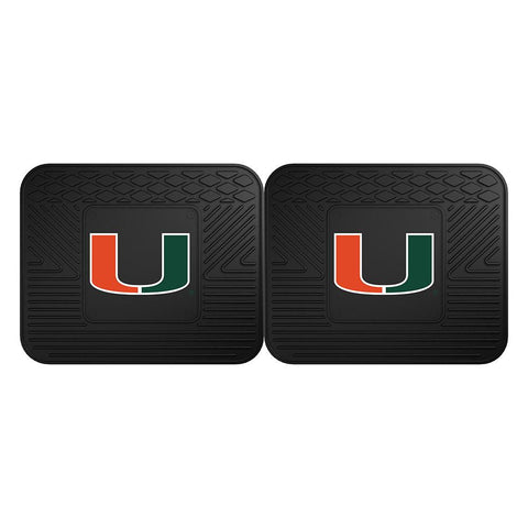 Miami Hurricanes NCAA Utility Mat (14x17)(2 Pack)