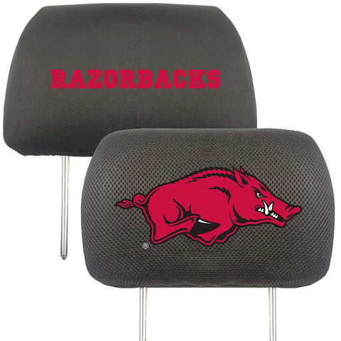 Arkansas Razorbacks NCAA Polyester Head Rest Cover (2 Pack)