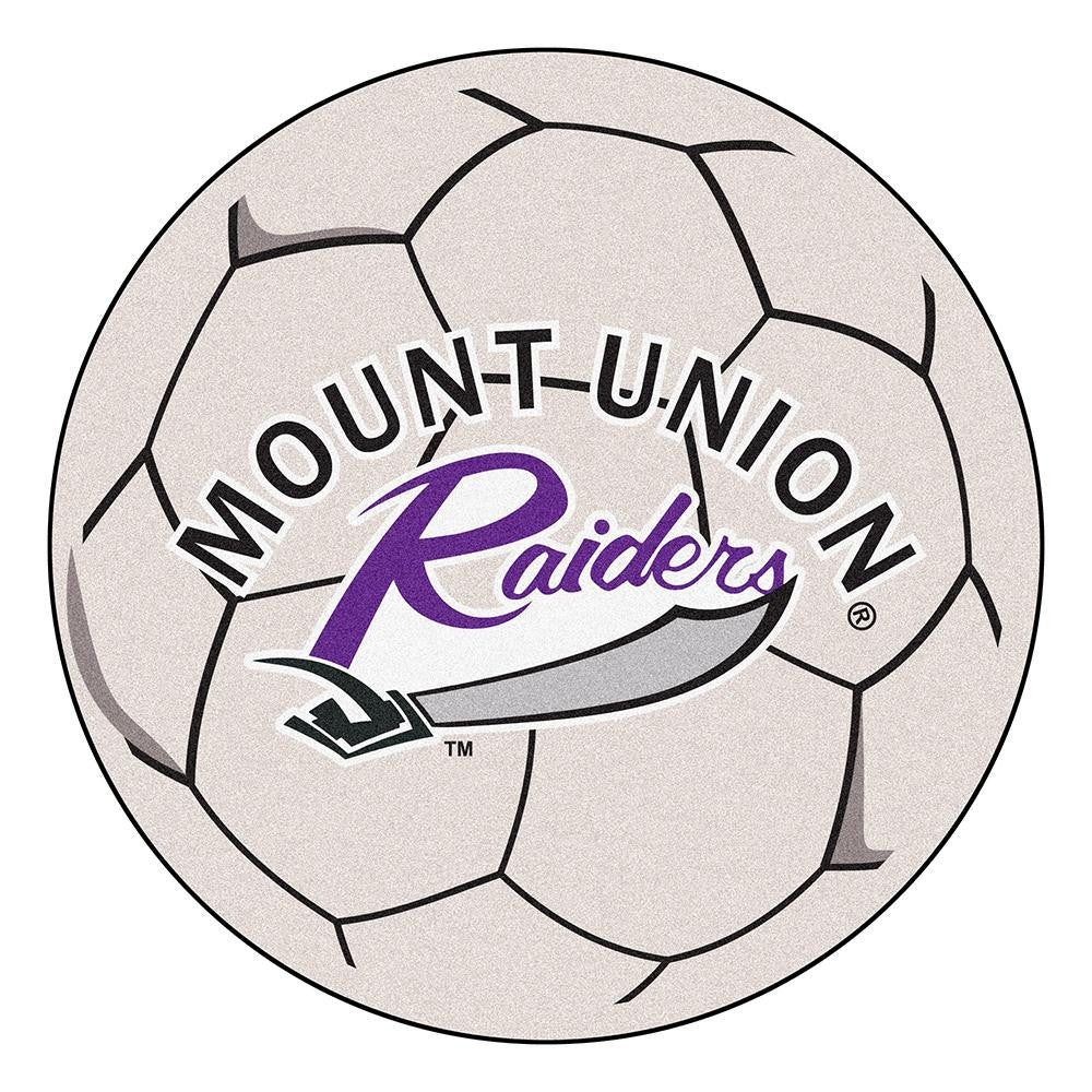 Mount Union Raiders NCAA Soccer Ball Round Floor Mat (29)