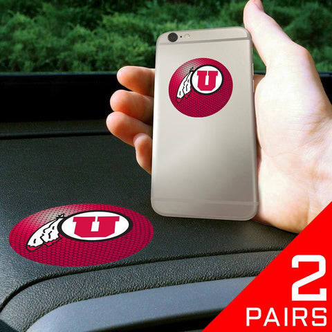 Utah Utes NCAA Get a Grip Cell Phone Grip Accessory (2 Piece Set)