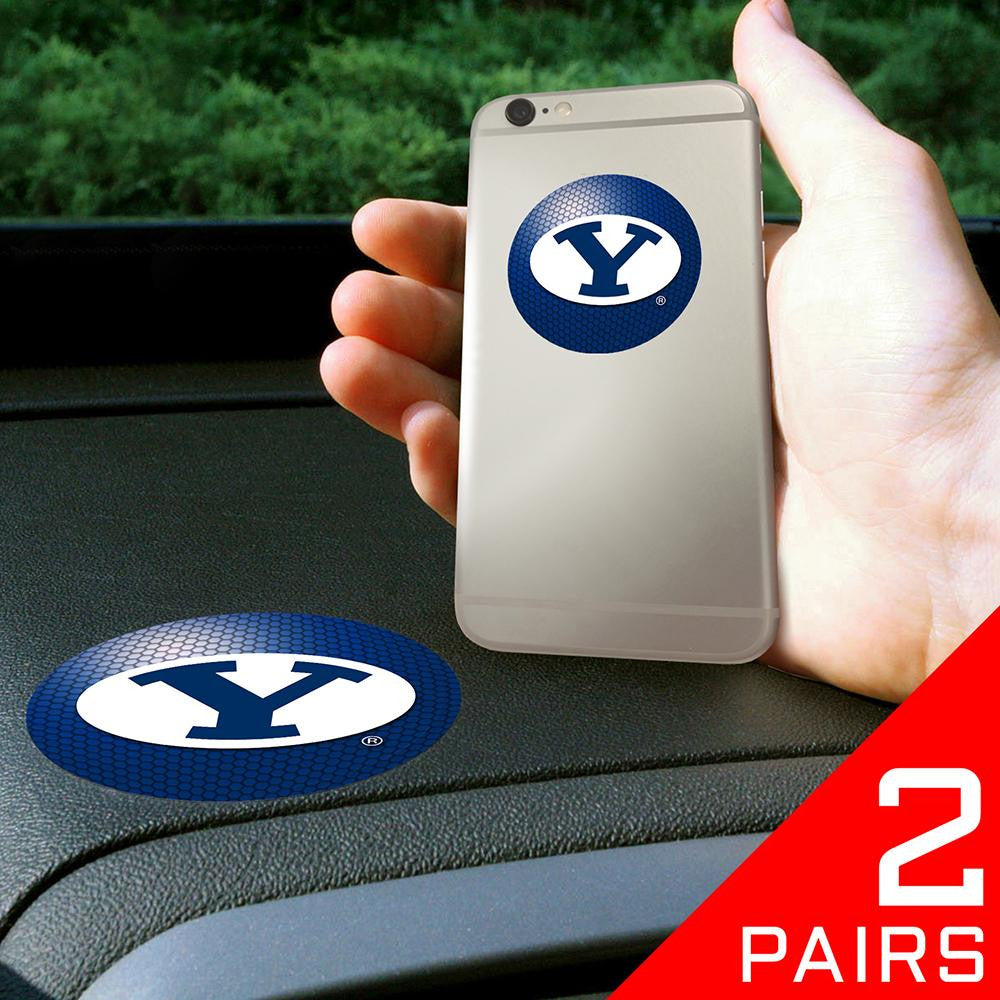 Brigham Young Cougars NCAA Get a Grip Cell Phone Grip Accessory (2 Piece Set)