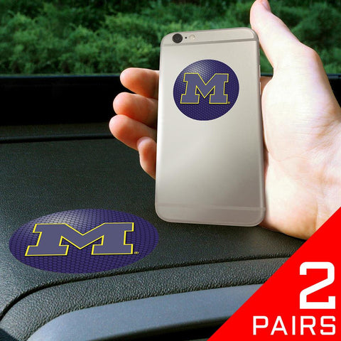 Michigan Wolverines NCAA Get a Grip Cell Phone Grip Accessory (2 Piece Set)