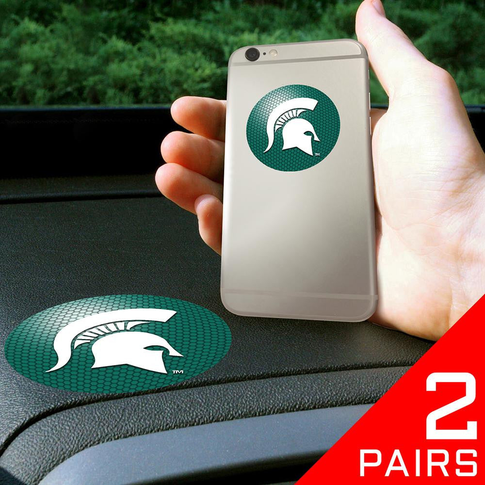 Michigan State Spartans NCAA Get a Grip Cell Phone Grip Accessory (2 Piece Set)