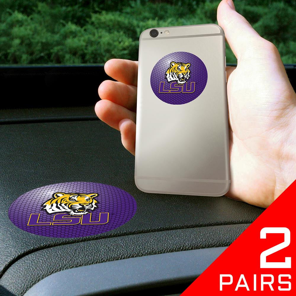 LSU Tigers NCAA Get a Grip Cell Phone Grip Accessory (2 Piece Set)