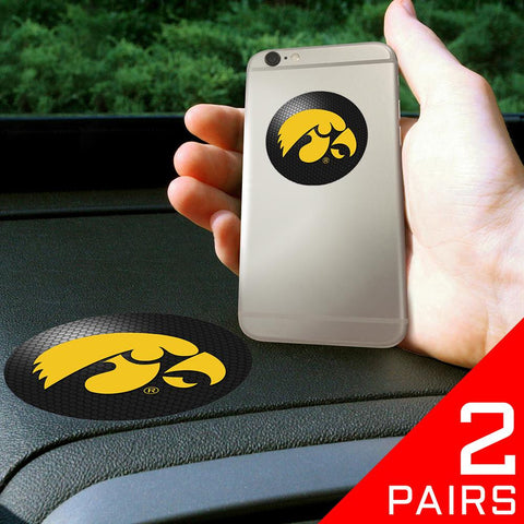 Iowa Hawkeyes NCAA Get a Grip Cell Phone Grip Accessory (2 Piece Set)