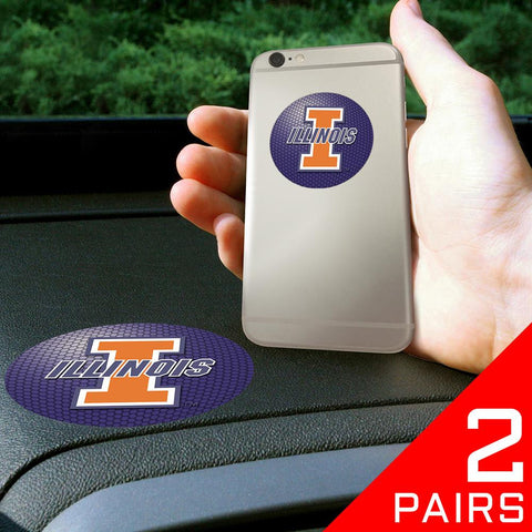 Illinois Fighting Illini NCAA Get a Grip Cell Phone Grip Accessory (2 Piece Set)