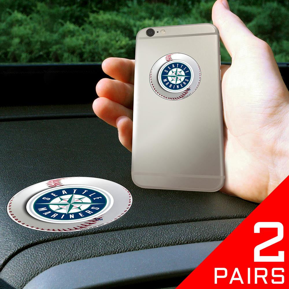 Seattle Mariners MLB Get a Grip Cell Phone Grip Accessory (2 Piece Set)