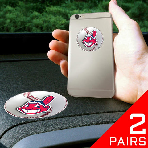 Cleveland Indians MLB Get a Grip Cell Phone Grip Accessory (2 Piece Set)