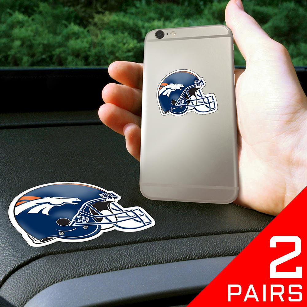 Denver Broncos NFL Get a Grip Cell Phone Grip Accessory (2 Piece Set)