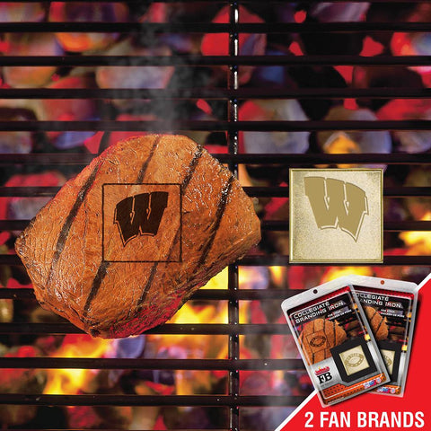 Wisconsin Badgers NCAA Fan Brands Grill Logo(2 Pack)