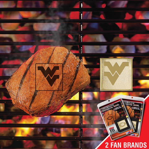 West Virginia Mountaineers NCAA Fan Brands Grill Logo(2 Pack)