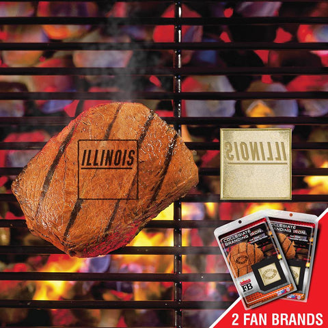 Illinois Fighting Illini NCAA Fan Brands Grill Logo(2 Pack)