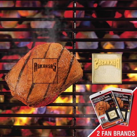 Arkansas Razorbacks NCAA Fan Brands Grill Logo(2 Pack)