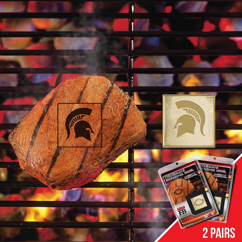 Michigan State Spartans NCAA Fan Brands Grill Logo(2 Pack)