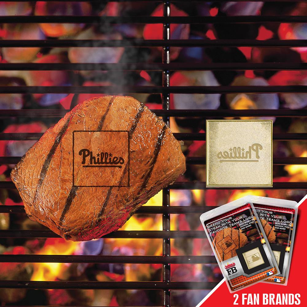 Philadelphia Phillies MLB Fan Brands Grill Logo(2 Pack)