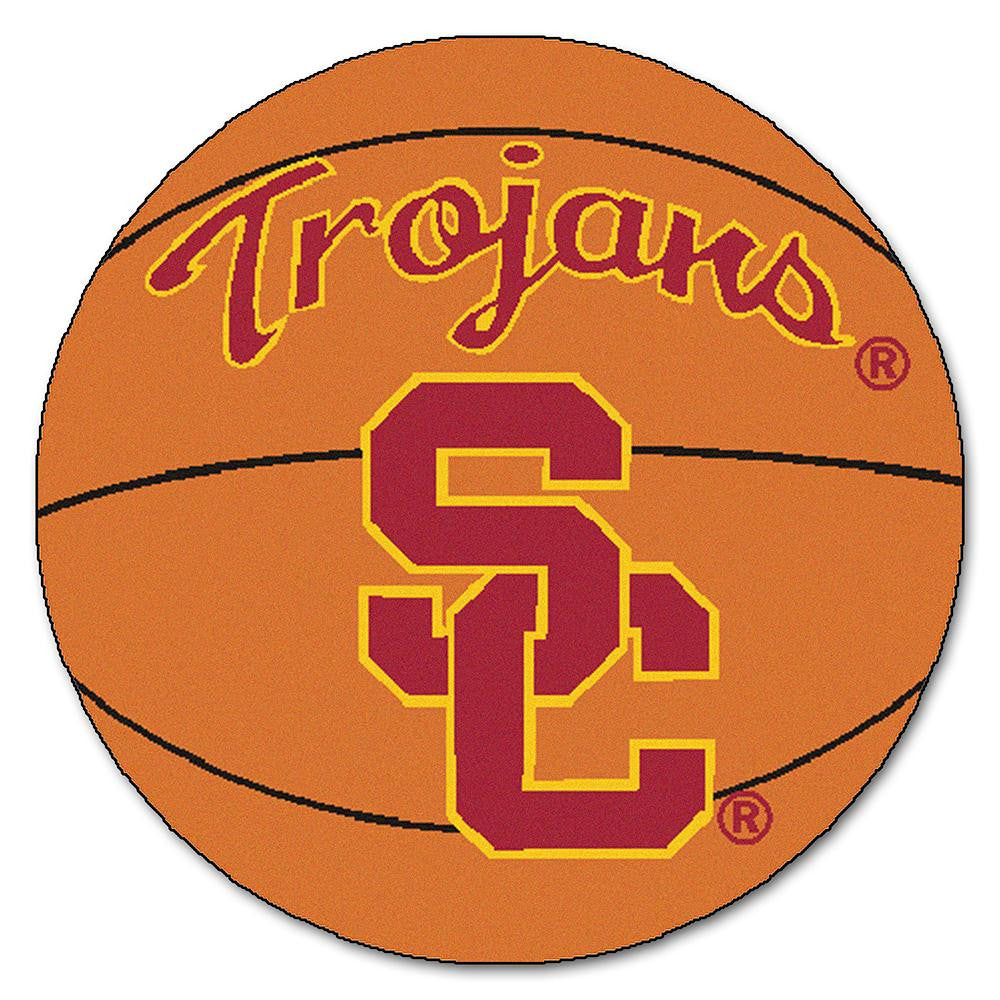 USC Trojans NCAA Basketball Round Floor Mat (29)