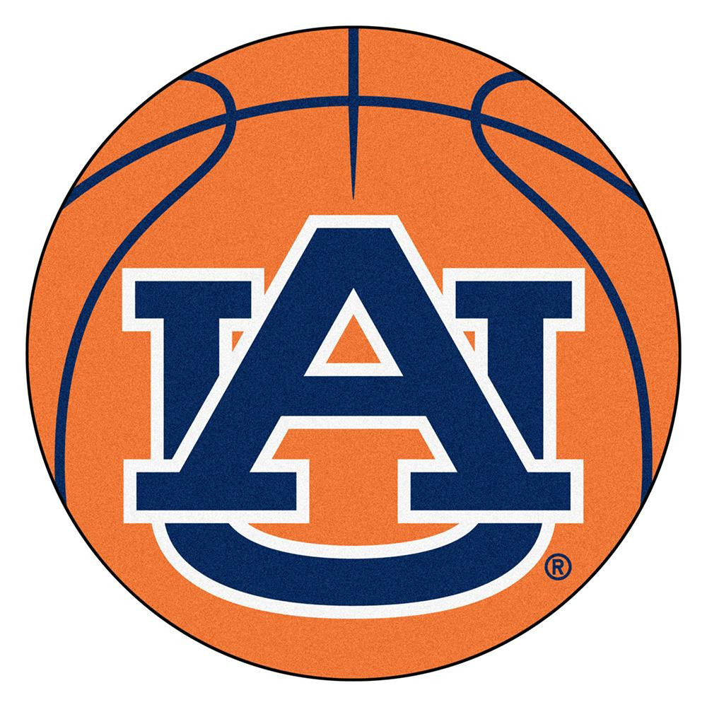Auburn Tigers NCAA Basketball Round Floor Mat (29) AU Logo