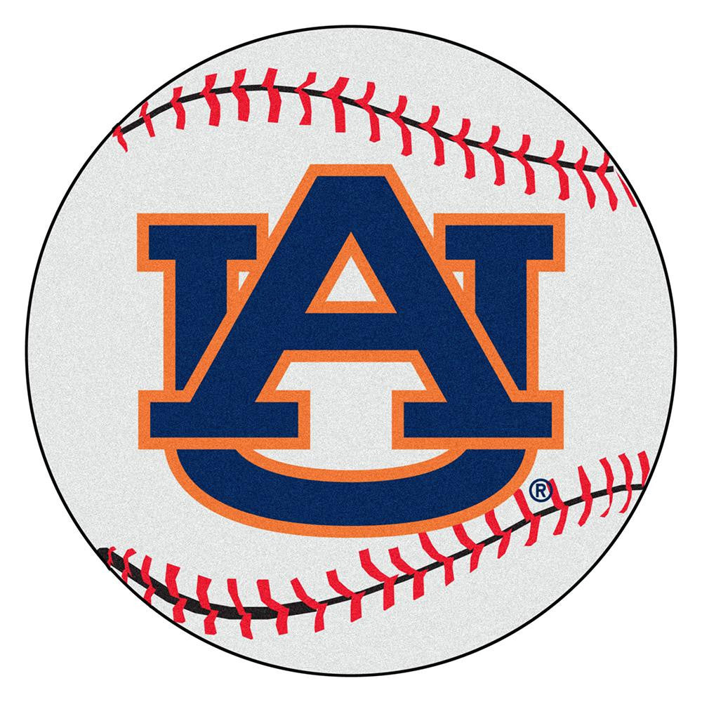 Auburn Tigers NCAA Baseball Round Floor Mat (29) AU Logo