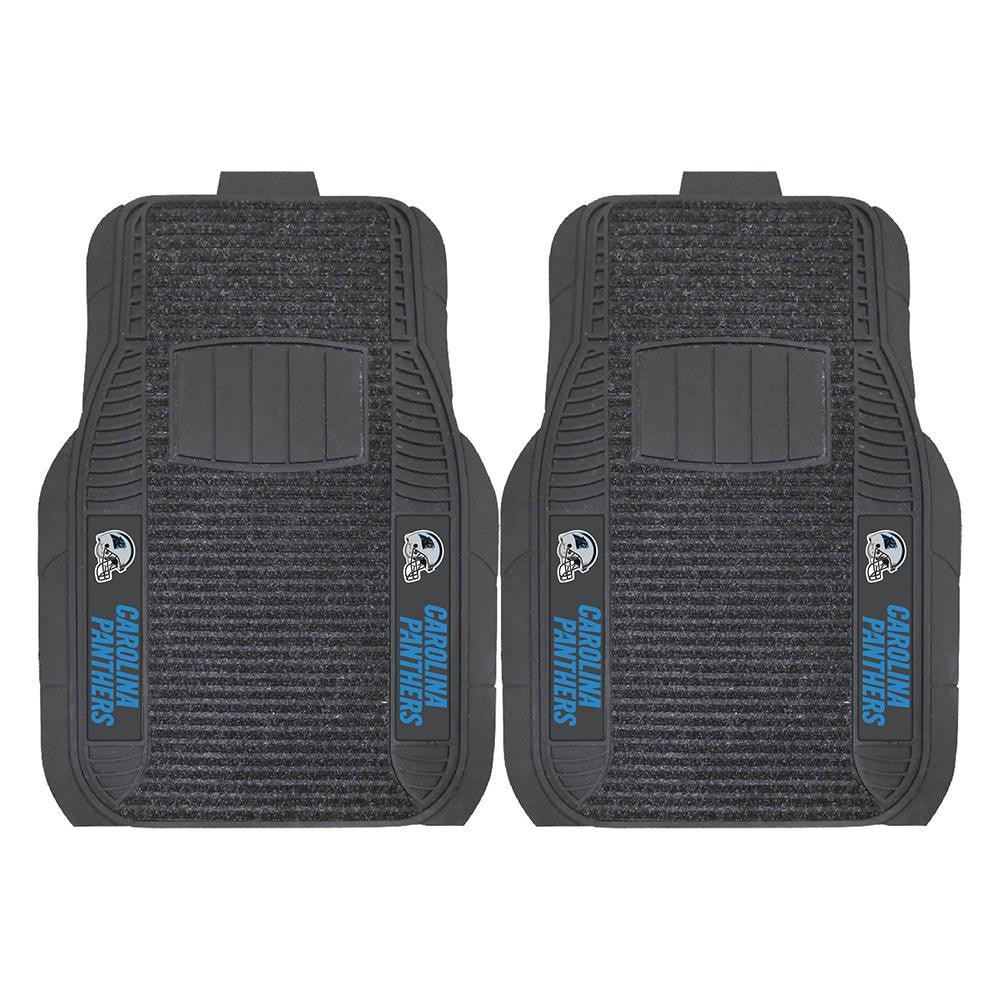 Carolina Panthers NFL Deluxe 2-Piece Vinyl Car Mats (20x27)