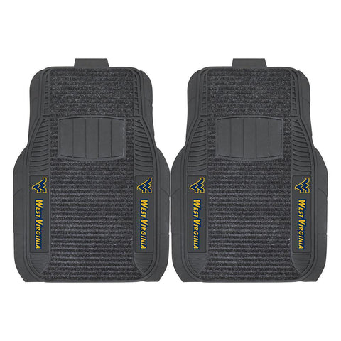 West Virginia Mountaineers NCAA Deluxe 2-Piece Vinyl Car Mats (20x27)