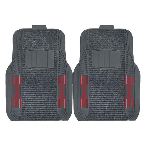 Arkansas Razorbacks NCAA Deluxe 2-Piece Vinyl Car Mats (20x27)