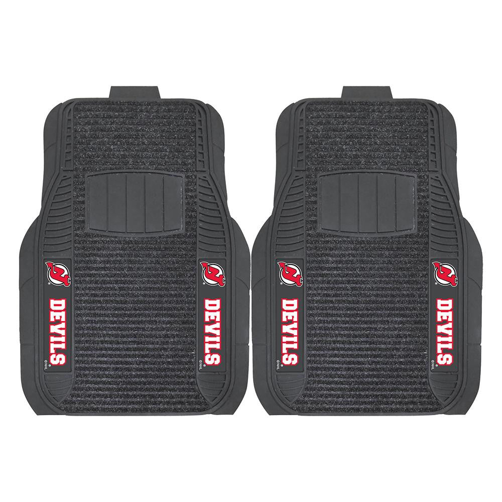 New Jersey Devils NHL Deluxe 2-Piece Vinyl Car Mats (20x27)