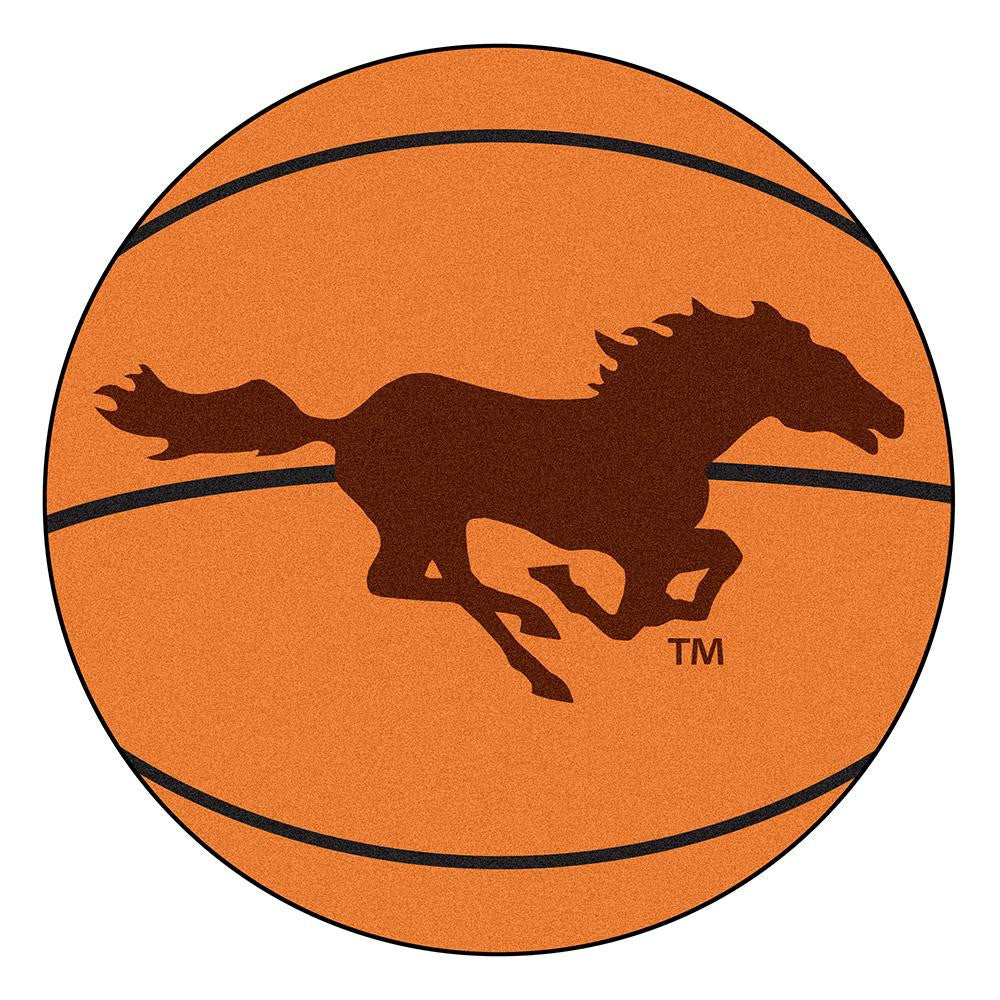Southwest Minnesota State Mustangs NCAA Basketball Round Floor Mat (29)