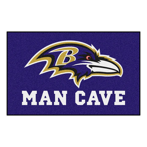 Baltimore Ravens NFL Man Cave Ulti-Mat Floor Mat (60in x 96in)