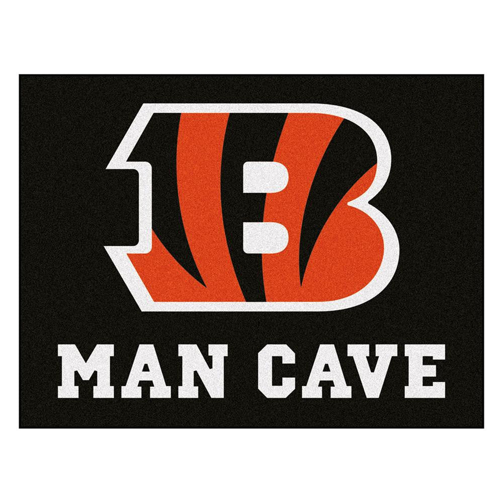 Cincinnati Bengals NFL Man Cave All-Star Floor Mat (34in x 45in)