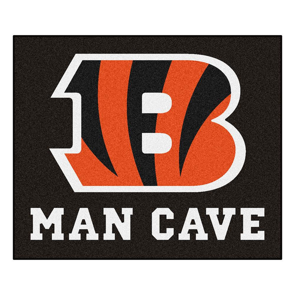 Cincinnati Bengals NFL Man Cave Tailgater Floor Mat (60in x 72in)