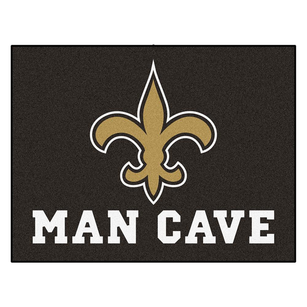 New Orleans Saints NFL Man Cave All-Star Floor Mat (34in x 45in)