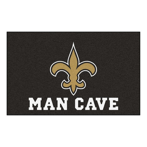 New Orleans Saints NFL Man Cave Ulti-Mat Floor Mat (60in x 96in)