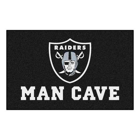 Oakland Raiders NFL Man Cave Ulti-Mat Floor Mat (60in x 96in)