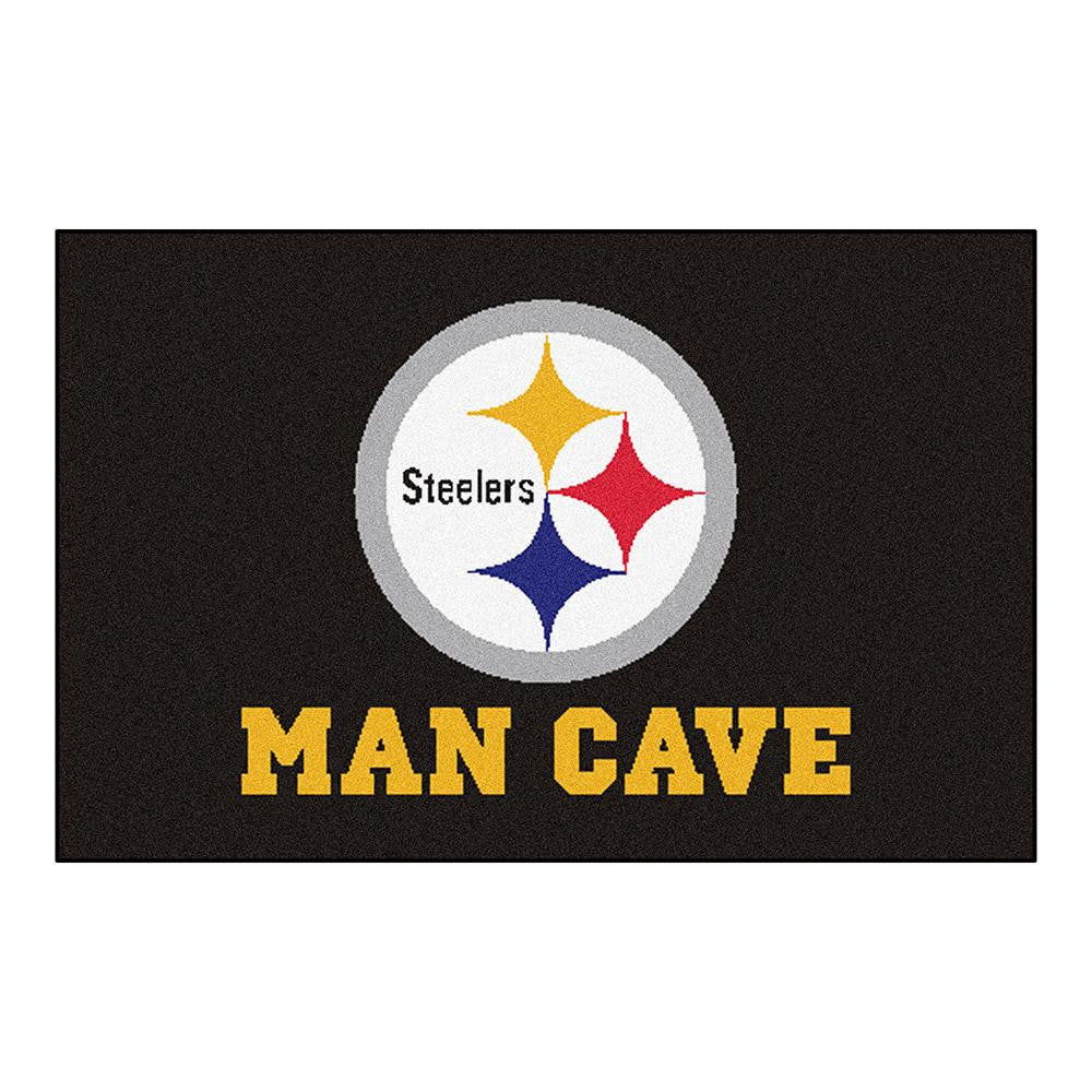 Pittsburgh Steelers NFL Man Cave Starter Floor Mat (20in x 30in)