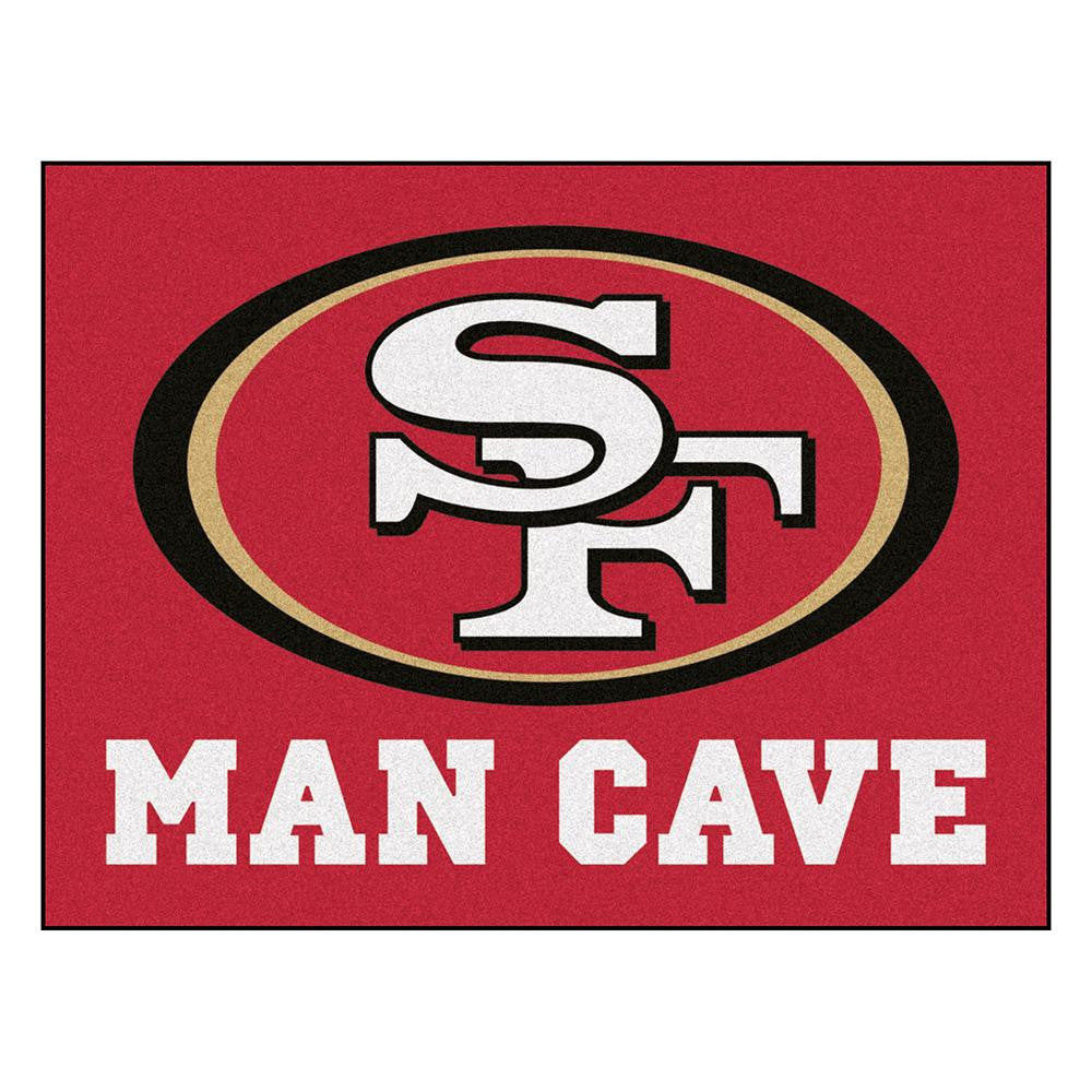 San Francisco 49ers NFL Man Cave All-Star Floor Mat (34in x 45in)