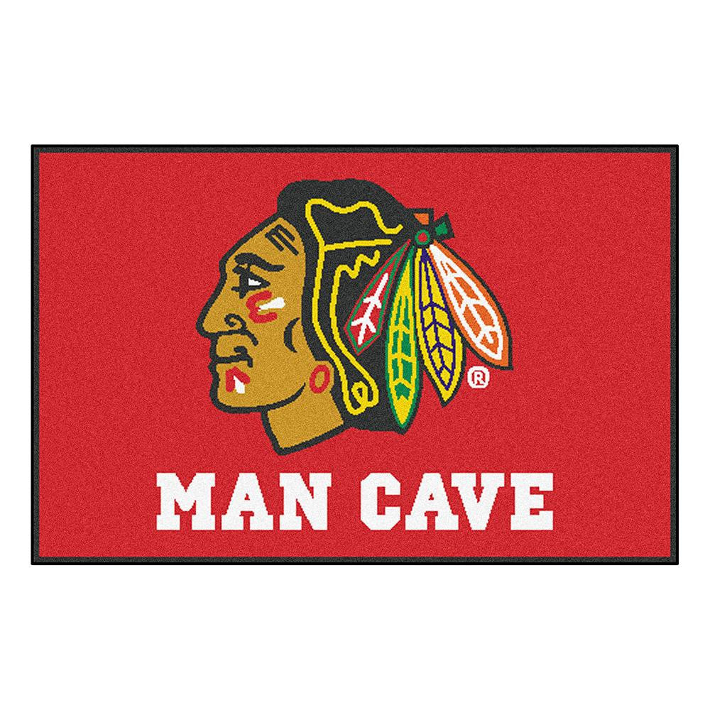 Chicago Blackhawks NHL Man Cave Starter Floor Mat (20in x 30in)