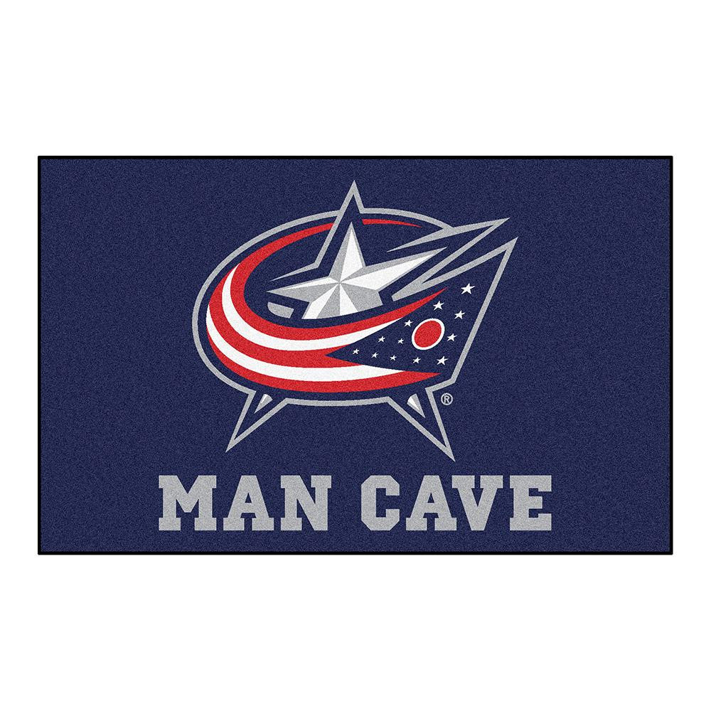 Columbus Blue Jackets NHL Man Cave Ulti-Mat Floor Mat (60in x 96in)