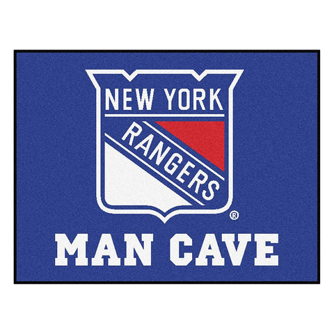 New York Rangers NHL Man Cave All-Star Floor Mat (34in x 45in)