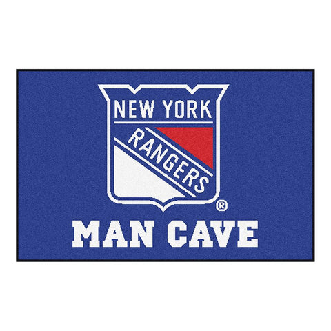 New York Rangers NHL Man Cave Starter Floor Mat (20in x 30in)