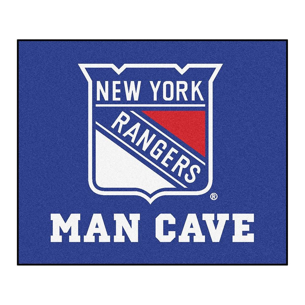New York Rangers NHL Man Cave Tailgater Floor Mat (60in x 72in)
