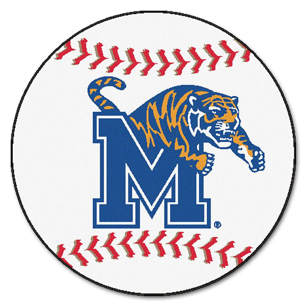 Memphis Tigers NCAA Baseball Round Floor Mat (29)