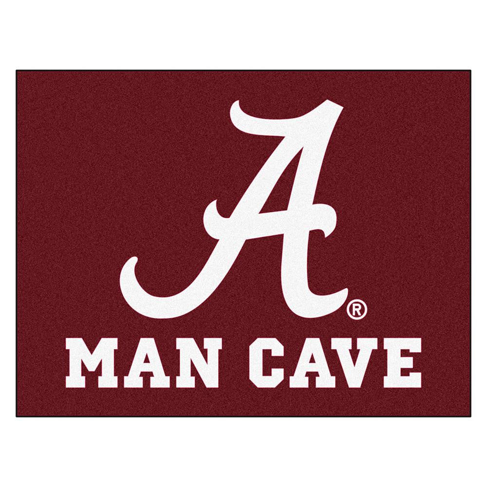Alabama Crimson Tide NCAA Man Cave All-Star Floor Mat (34in x 45in)