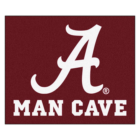 Alabama Crimson Tide NCAA Man Cave Tailgater Floor Mat (60in x 72in)