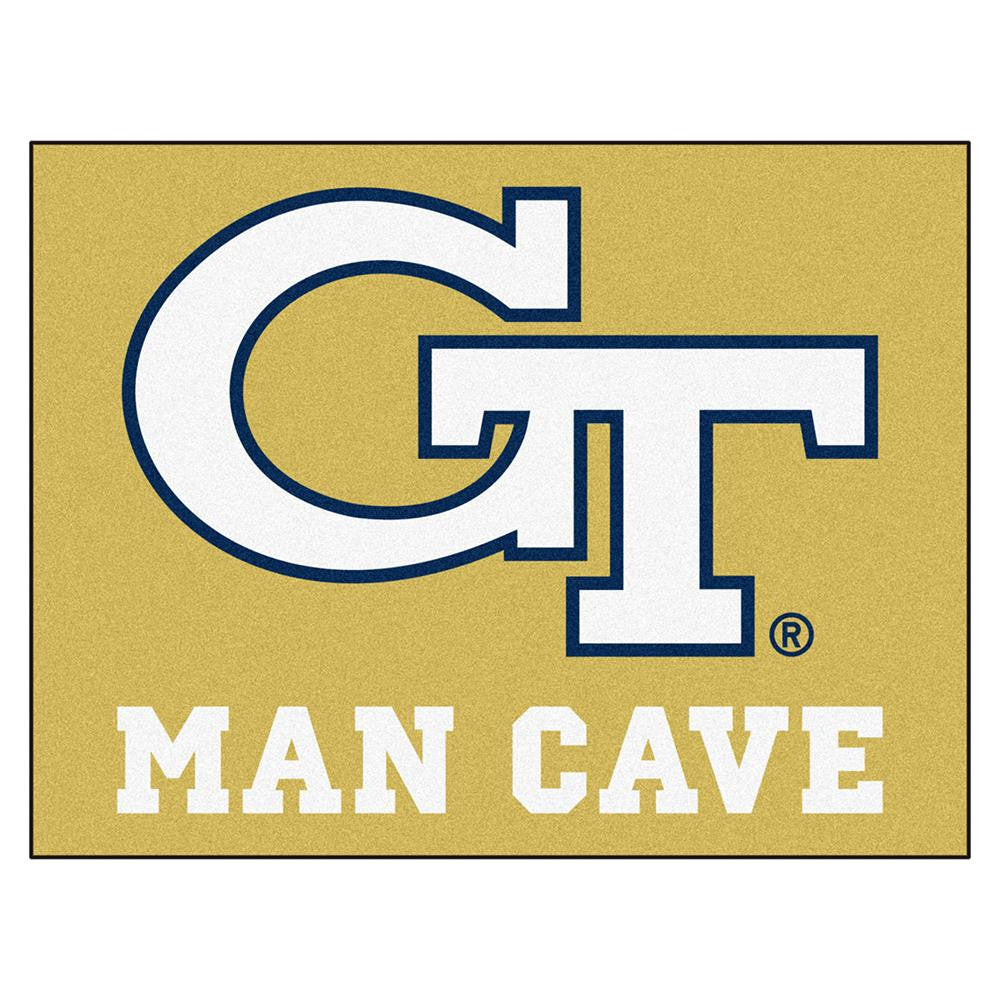 Georgia Tech Yellowjackets NCAA Man Cave All-Star Floor Mat (34in x 45in)